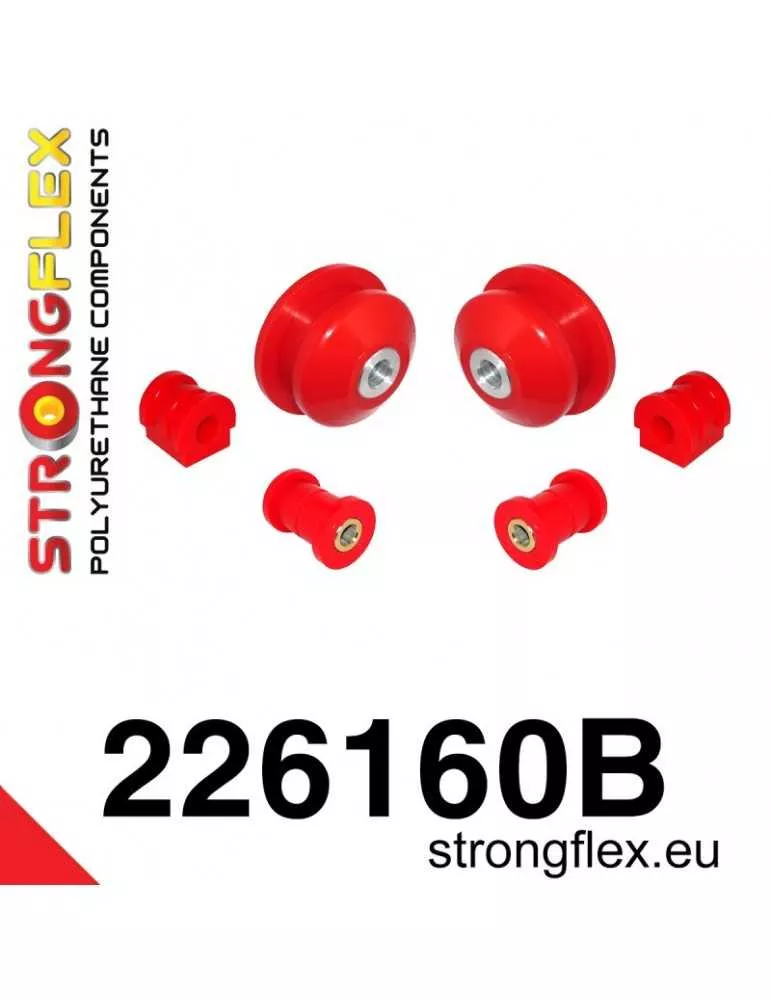  Kit Silent block Polyuréthane Train Avant Skoda Fabia 08-
