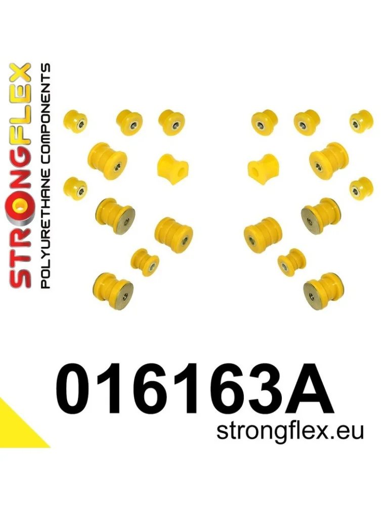  Kit SPORT Silent block Polyuréthane Train Avant et Arrière Alfa Romeo Spider 95-05