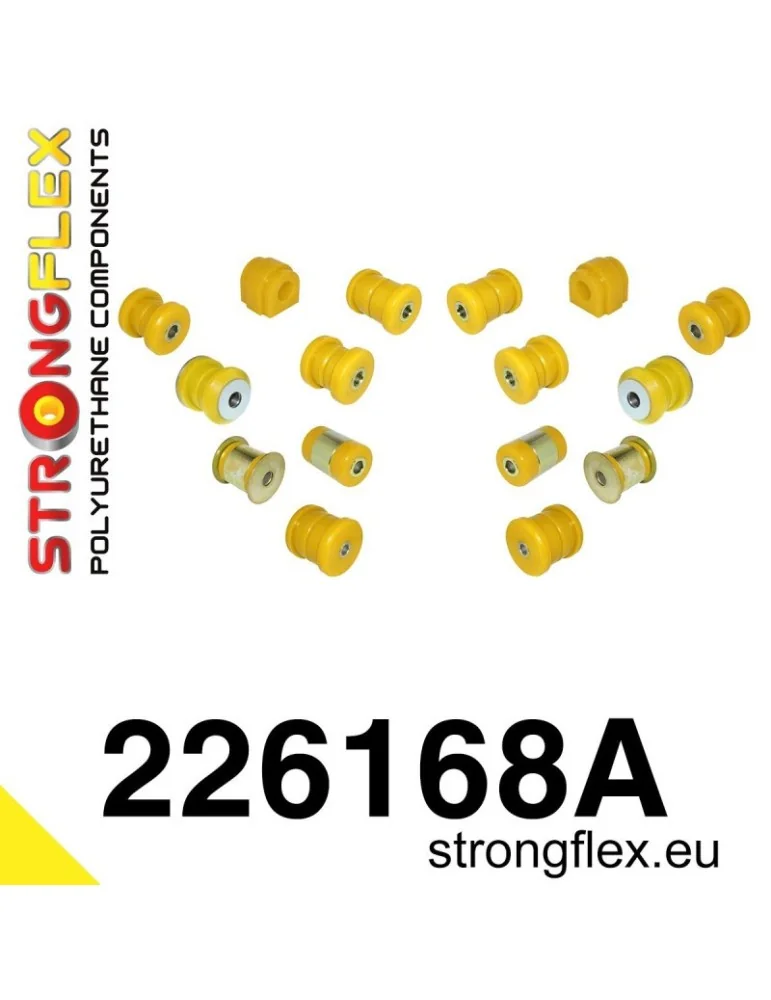  Kit SPORT Silent block Polyuréthane Train Avant et Arrière Volkswagen Eos 06-