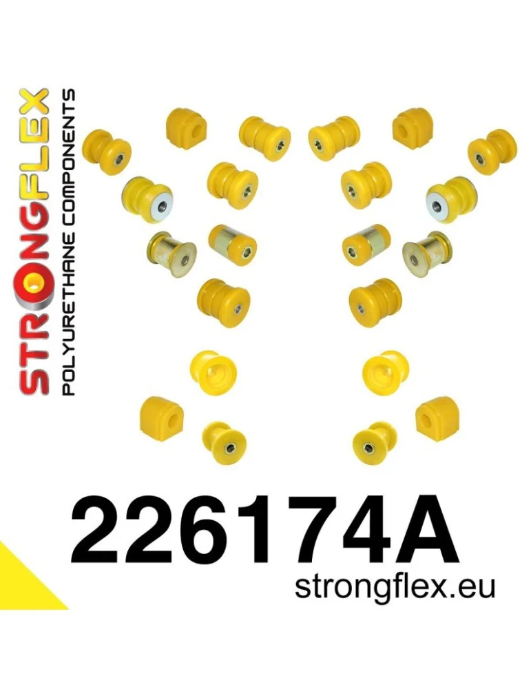  Silent block Polyuréthane kit SPORT Train de Suspension  Volkswagen Passat B6 05-10Volkswagen Passat B7 10-14