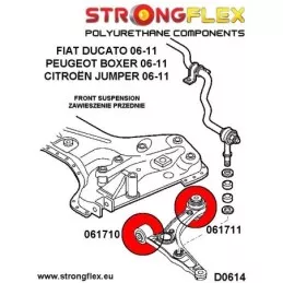  Silent block Polyuréthane Triangle de Suspension  Fiat Ducato 06-11