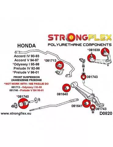  Silent block Polyuréthane SPORT Barre stabilisatrice Avant Honda Prelude III 88-91