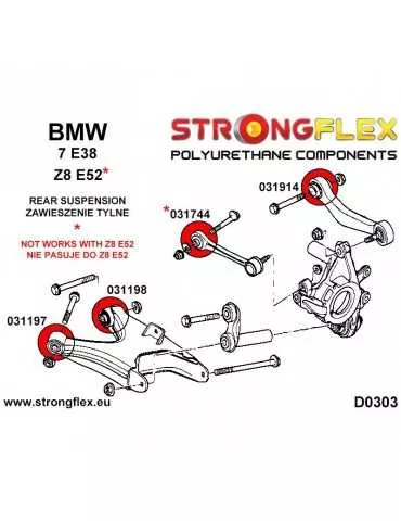 031745A Silent block Polyuréthane SPORT Bras Intérieur Supérieur Arrière 5 E60/E61 03-10