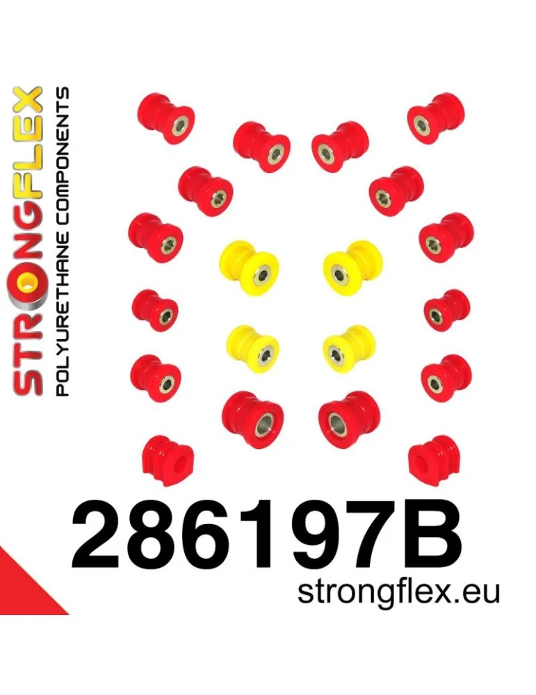  Kit Silent block Polyuréthane Train Avant et Arrière Infiniti G III G35 (02-07) V35
