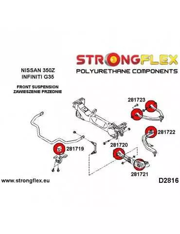  Silent block Polyuréthane kit SPORT Train de Suspension  Nissan Z 350Z Z33 (02-08)
