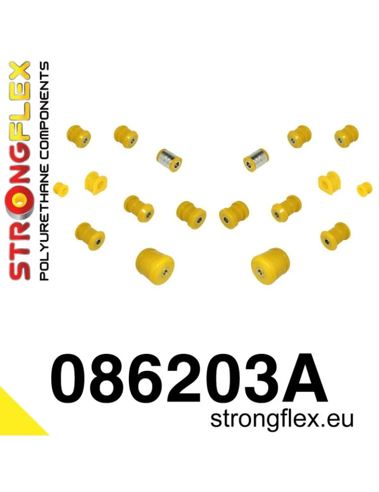  Kit SPORT Silent block Polyuréthane Train Avant et Arrière Honda Prelude IV 92-96