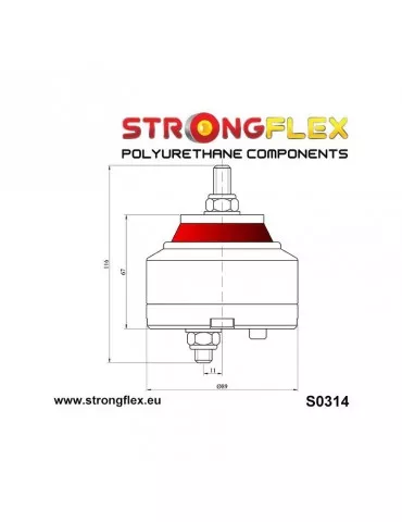  Support de boite de vitesse BMW E36 E46 E90 Z3 Z4 