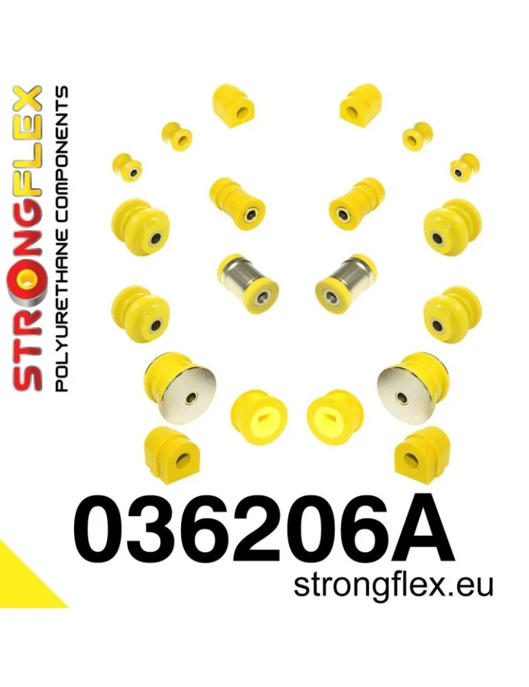  Kit SPORT Suspension Silent block Polyuréthane  BMW E46 98-
