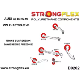  Silent block Polyuréthane SPORT Bras Extérieur Inférieur Avant Audi A8 D3 (02-09)
