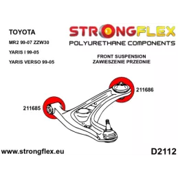  Silent block Polyuréthane Avant Triangle de Suspension Arrière Avant  Toyota MR2 III (99-07) W30
