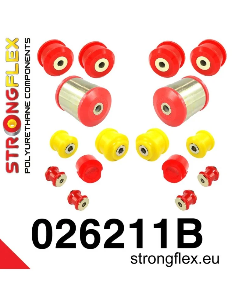  Kit Silent block Polyuréthane Train Avant Audi A6 C6 04-11 Quattro & Allroad