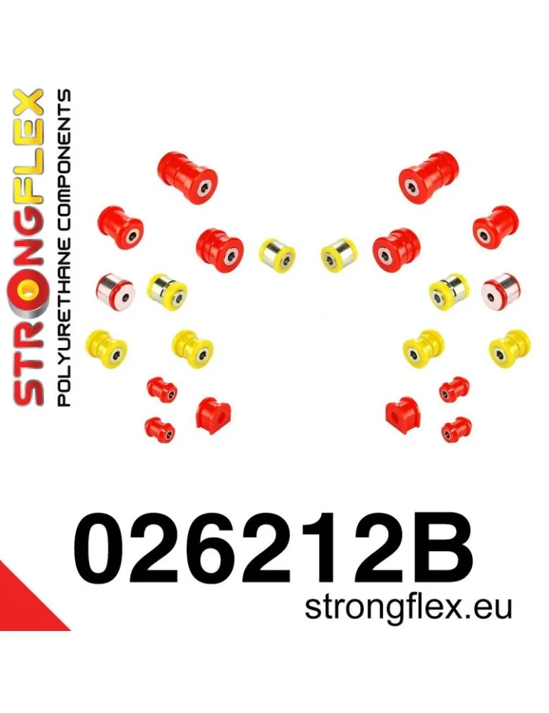  Kit Silent block Polyuréthane Train Avant et Arrière Audi A6 C6 04-11 2 Roues motrices