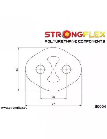  Suspension Support Echappement 36mm Subaru Impreza GD GG 01-07* Pour Subaru choisir le a de diamètre de 16mm