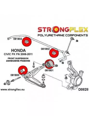  Silent block Polyuréthane Barre stabilisatrice Avant Honda Civic VIII 06-11 FK FN