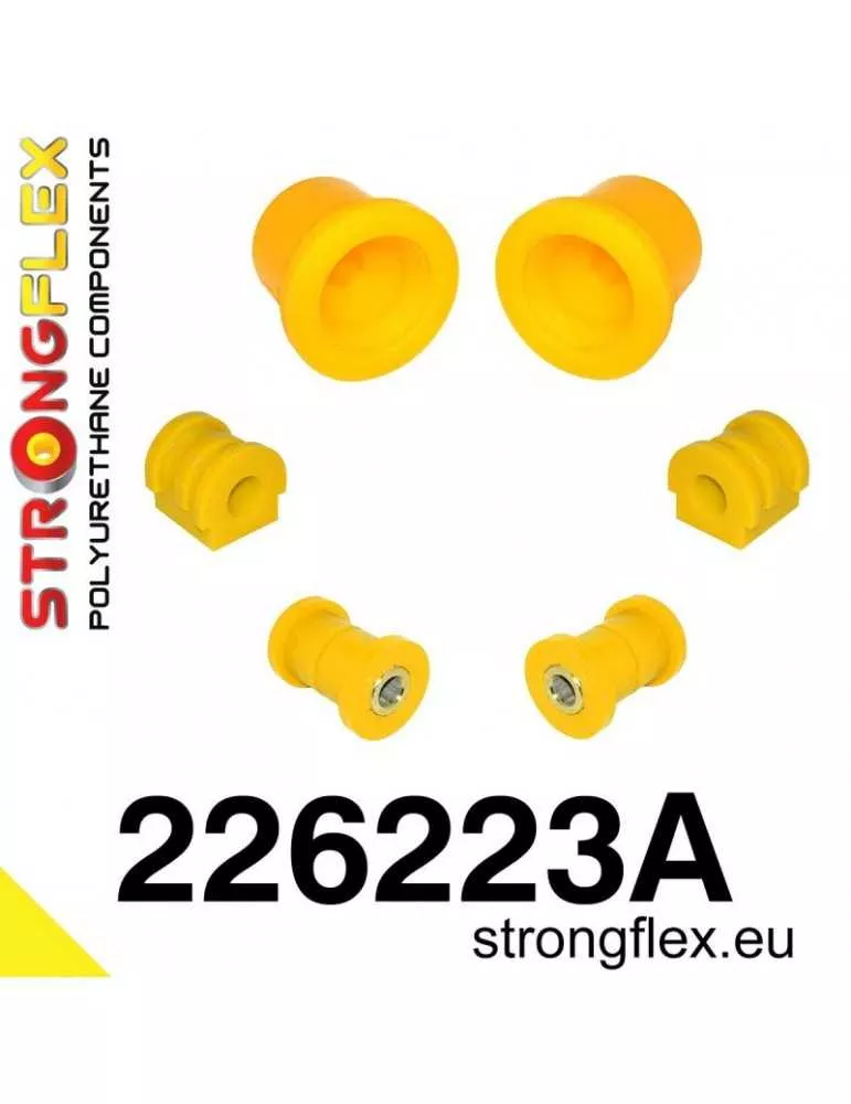  Kit SPORT Silent block Polyuréthane Train Avant Skoda Fabia 00-07