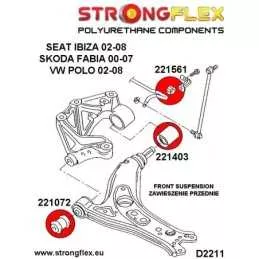  Kit Silent block Polyuréthane Train Avant 