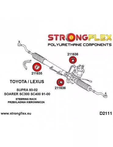  Silent block Polyuréthane kit Crémaillère de Direction  Lexus Soarer SC300 SC400 91-00