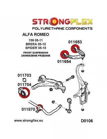  Silent block Polyuréthane Barre stabilisatrice Avant Alfa Romeo