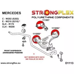  Silent block Polyuréthane SPORT Bras Avant Inférieur C - W202 (S202)