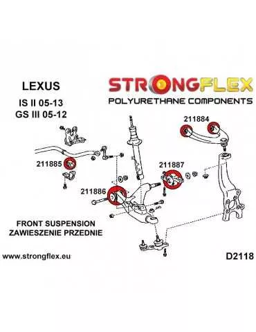  Silent block Polyuréthane SPORT Barre stabilisatrice Avant Lexus