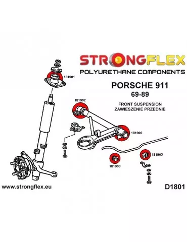  Support de choc SPORT Supérieur Avant 911 69-89