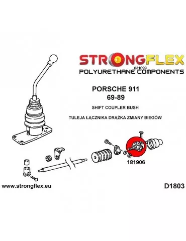  Silent block Polyuréthane coupleur de vitesse 911 69-89