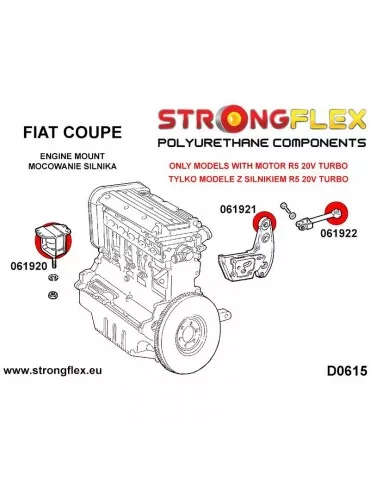  Support de boite de vitesse Fiat Coupe Turbo R5 220PS Coupe