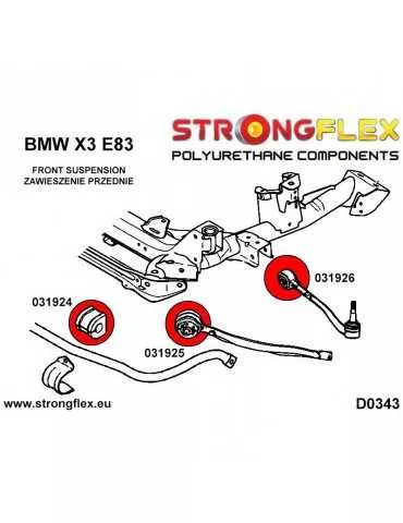  Silent block Polyuréthane Barre stabilisatrice Avant BMW