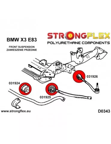  Silent block Polyuréthane SPORT Train  X5 E53 99-06