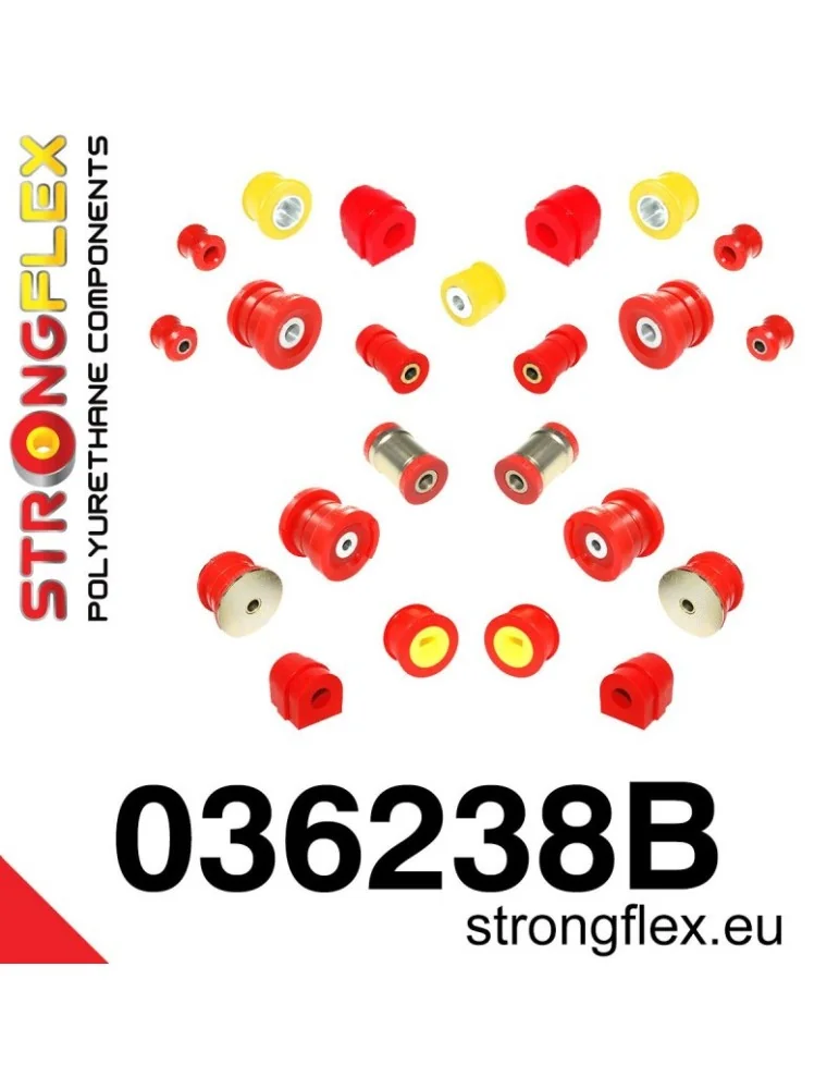  Kit Silent block Polyuréthane Train Avant BMW E46 M3