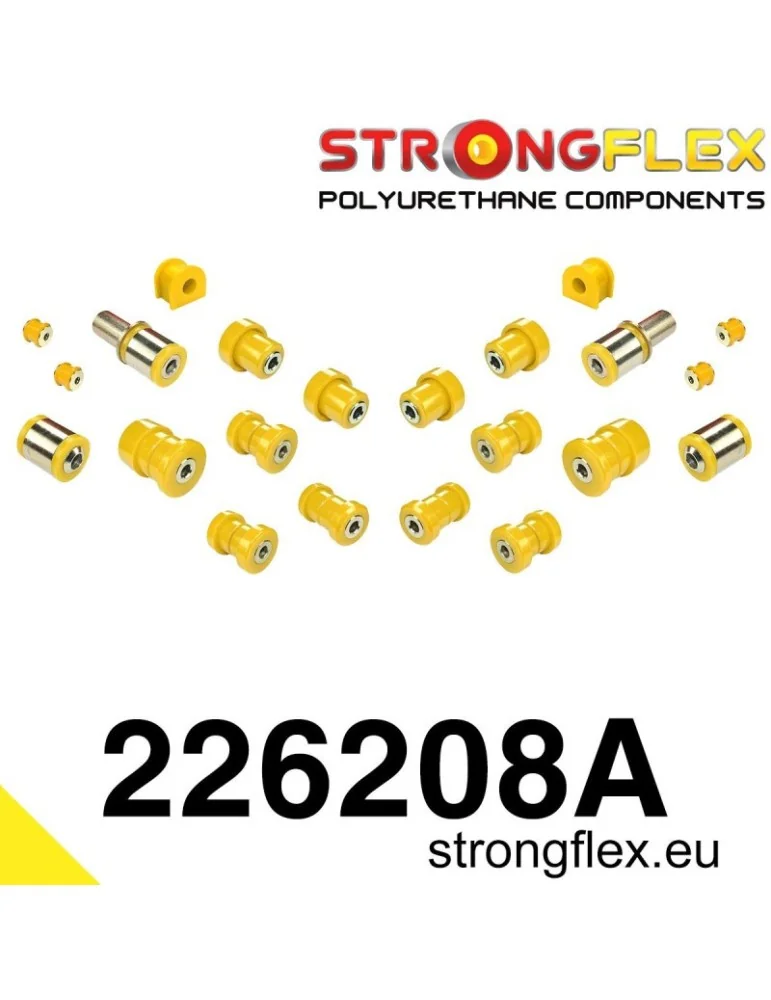  Kit SPORT Silent block Polyuréthane Train Avant et Arrière Volkswagen Passat B5 4Motion