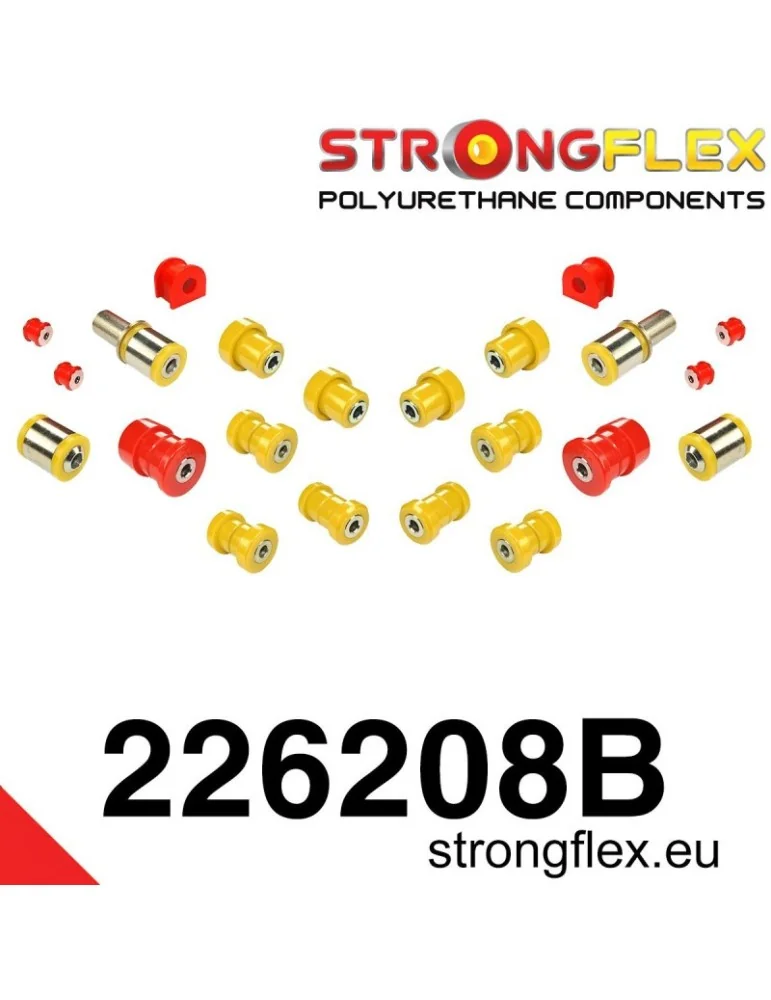  Kit Silent block Polyuréthane Train Avant et Arrière Audi A6 C5 (S6, RS6) Quattro & Allroad*