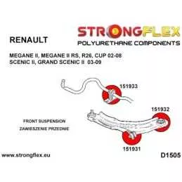  Silent block Polyuréthane SPORT Barre stabilisatrice Avant Megane II RS, R26, CUP 02-08