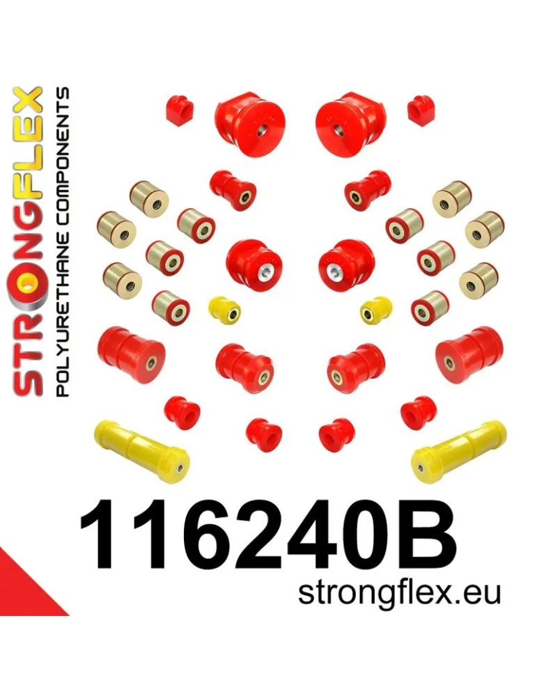  Kit Silent block Polyuréthane Train Avant Mercedes C - W202