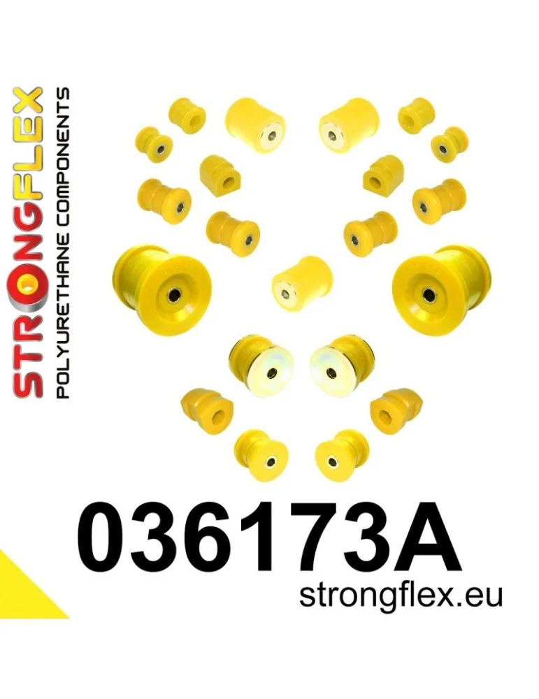  Silent block Polyuréthane kit SPORT Train de Suspension  BMW Seria 7 E32 86-94
