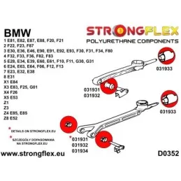  Silent block Polyuréthane 19mm SPORT Bras Avant Shift BMW Z3

