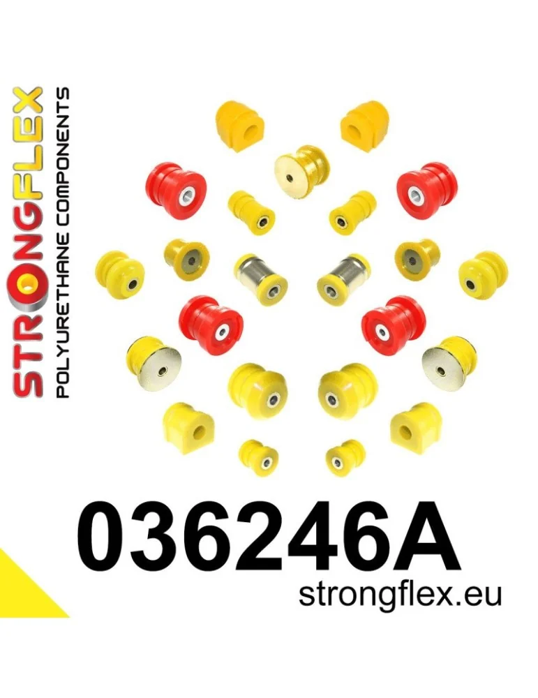  Kit SPORT Suspension Silent block Polyuréthane  BMW X3 E83 03-10
