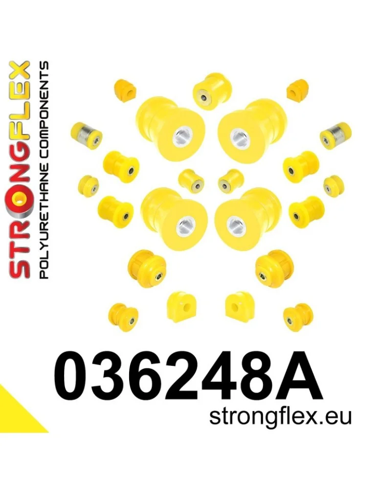  Kit SPORT Suspension Silent block Polyuréthane  BMW 6 E63 E64 02-10
