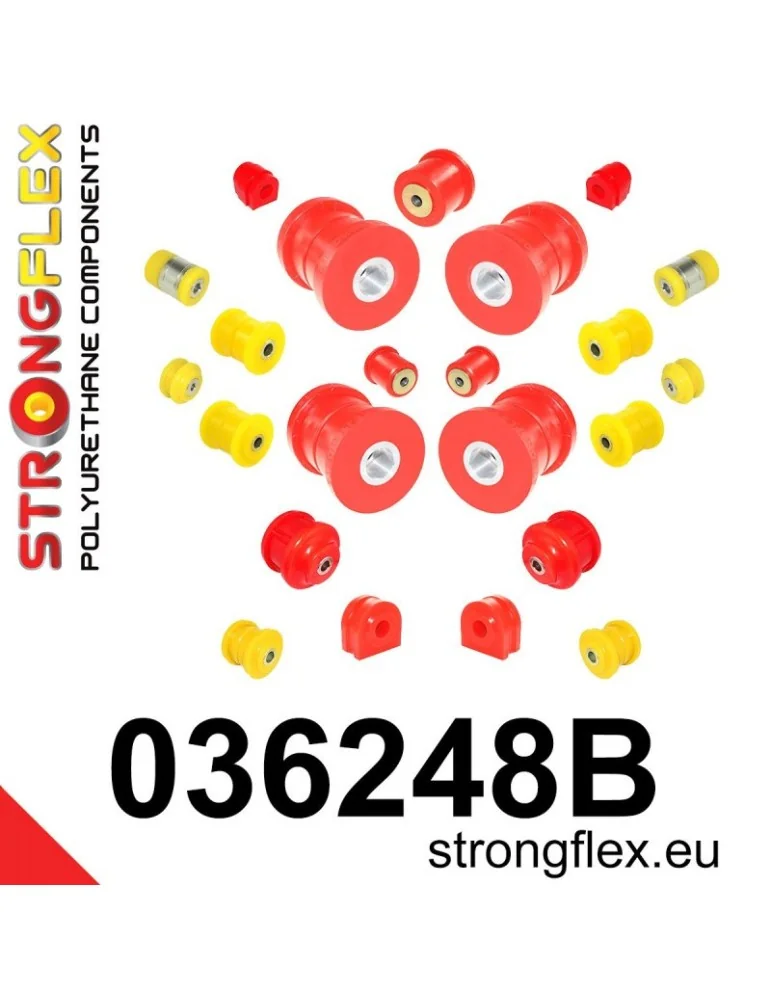  Kit Suspension Silent block Polyuréthane  BMW 6 E63 E64 02-10
