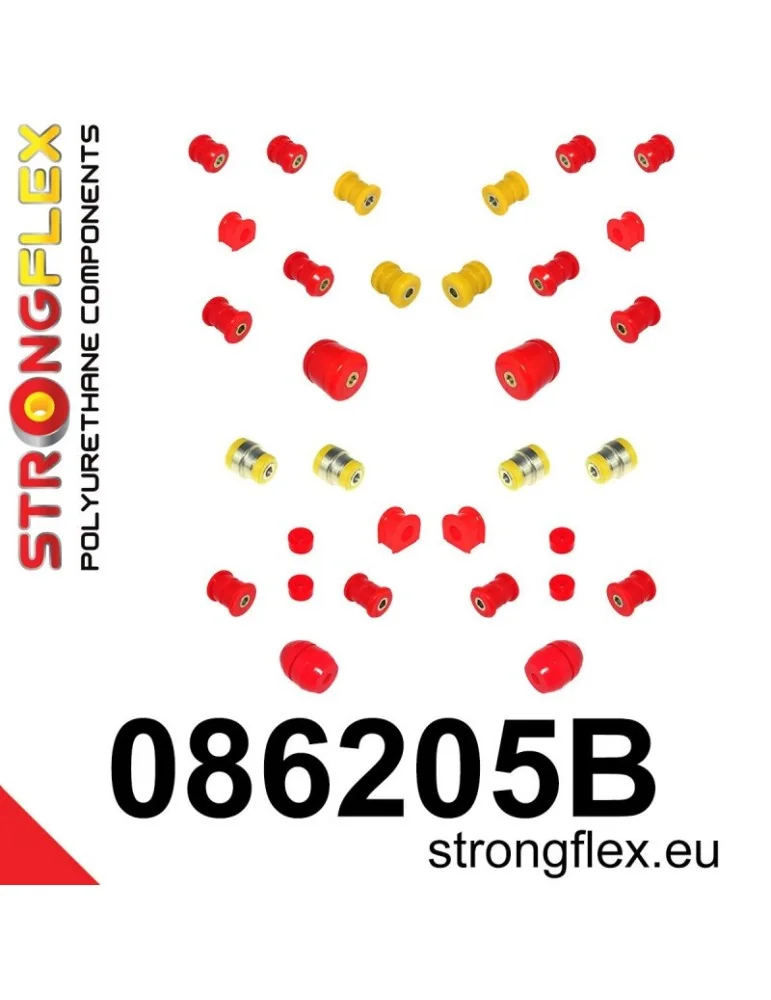  Kit Suspension Silent block Polyuréthane  polyurethane Honda Prelude V 96-01
