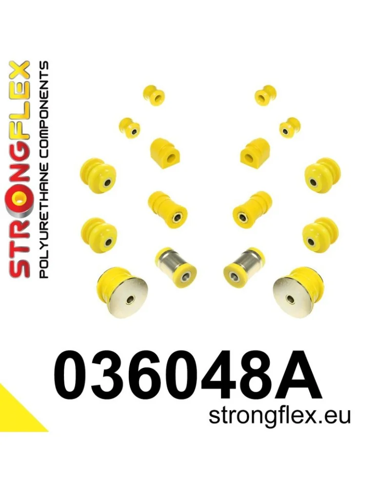  Kit SPORT Silent block Polyuréthane Train Avant et Arrière BMW 3 E46 98-07