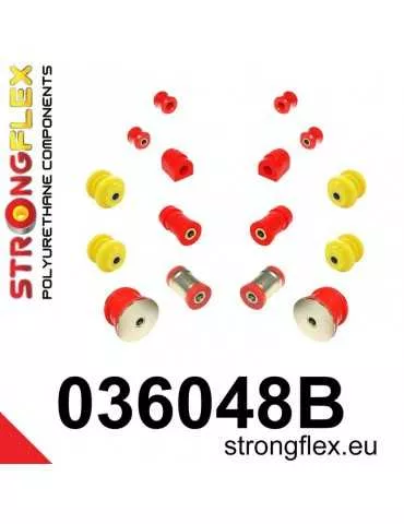  Kit Silent block Polyuréthane Train Avant et Arrière BMW 3 E46 Xi XD