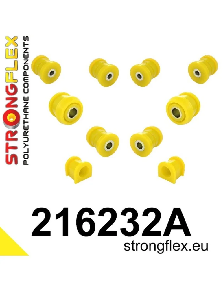  Kit SPORT Silent block Polyuréthane Train Avant Toyota Chaser V (92-96) X90
