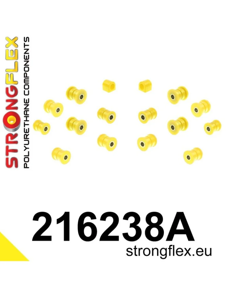  Kit SPORT Silent block Polyuréthane Train Avant et Arrière Toyota Supra III 86-93
