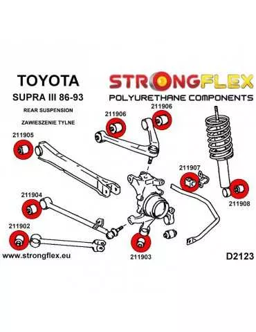  Kit SPORT Silent block Polyuréthane Train Avant et Arrière Toyota Supra III 86-93
