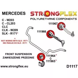  Silent block Polyuréthane SPORT Train  Mercedes C W203
