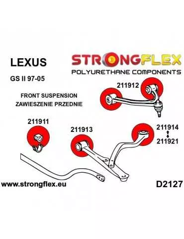  Silent block Polyuréthane Barre stabilisatrice Avant Lexus GS II 97-05
