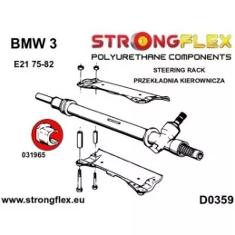  Silent block Polyuréthane SPORT Crémaillère de direction BMW 3 Series E21 75-82
