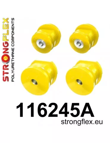  Kit Silent block Polyuréthane SPORT Berceau Arrière Mercedes Klasa E W124 (84-97)

