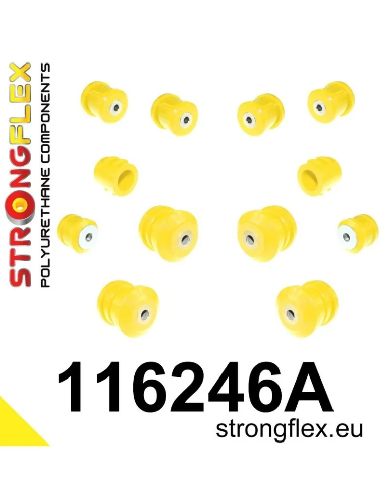  Kit SPORT Silent block Polyuréthane Train Avant Mercedes CLS C219 2 Roues motrices
